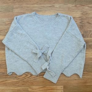 Tie Sleeve Sweater